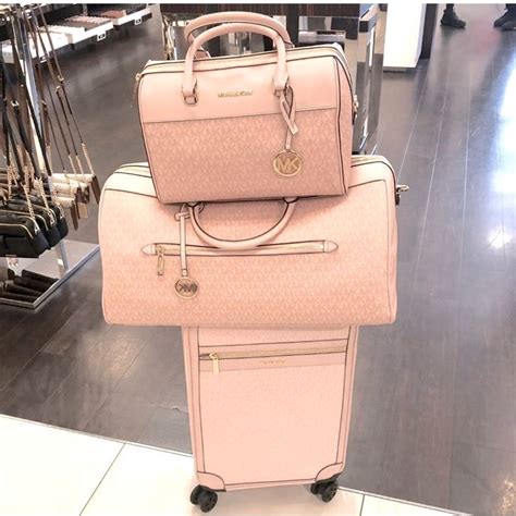 michael kors pink suitcase